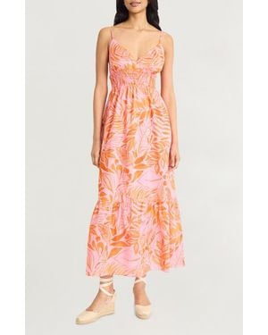 The Good Journey Tiered Cotton Sundress - Multicolor