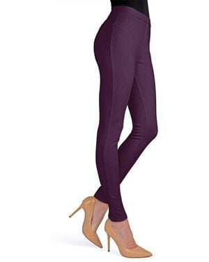 Memoi Chino Leggings - Purple