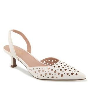 Kensie Ocean Cutout Slingback Pump - White