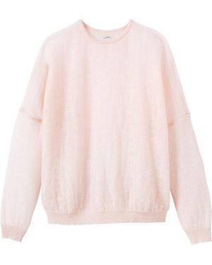 Longchamp Open Knit Sweater - Pink