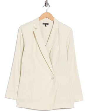 Rag & Bone Double-Breasted Linen Blazer - Natural