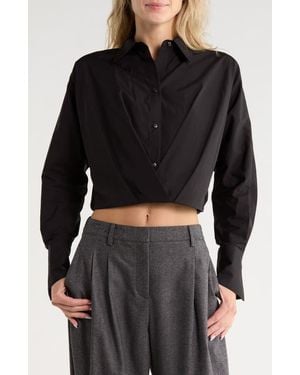 Twp Taken Cotton Shirt - Black