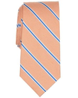 Brooks Brothers Oxford Frame Stripe Tie - Orange
