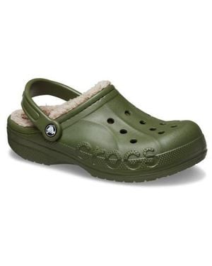 Crocs™ Baya Faux Fur Lined Clog - Green