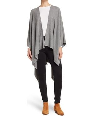 La Fiorentina Scattered Embellished Ruana - Gray
