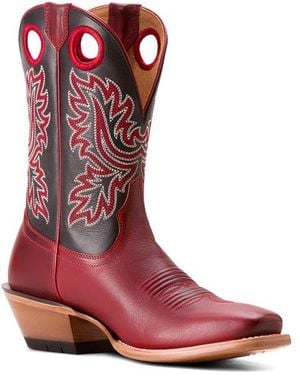 Ariat Bronc Stomper Leather Western Boot - Red