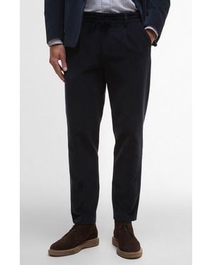 Barbour Wallington Pleated Stretch Corduroy Suit Pants - Black