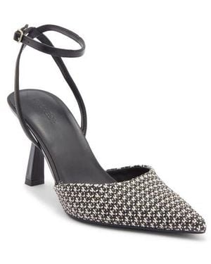 Open Edit Neesha Ankle Strap Pump - Metallic