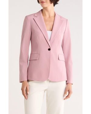 Theory Gabrielle Stretch Wool Blazer - Pink