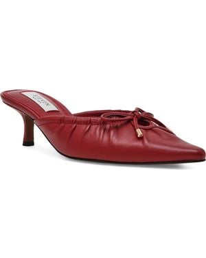 Steven New York Bonaie Kitten Heel Mule - Red