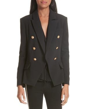 L'Agence Kenzie Double Breasted Blazer - Black