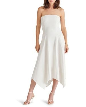 Steve Madden Harvey Strapless Midi Dress - White