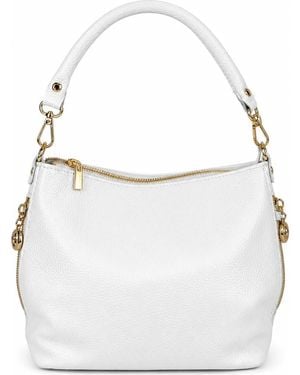 Persaman New York Beatrice Leather Hobo Shoulder Bag - White