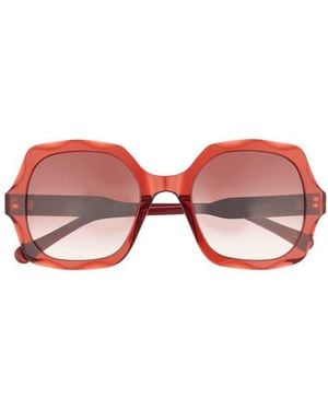 Chloé 53Mm Square Sunglasses - Red
