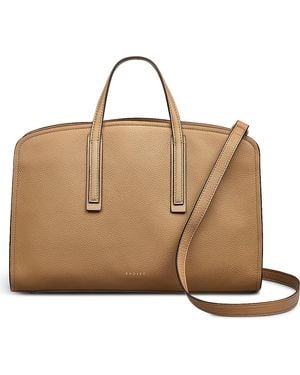 Radley Arragon Row Medium Zip Around Satchel Bag - Natural