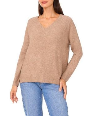 Halogen® V-Neck Sweater - Blue