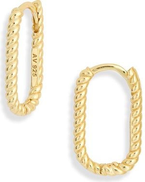 Argento Vivo Twisted Hoop Earrings - Metallic