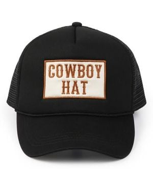 David & Young Cowboy Trucker Hat - Black