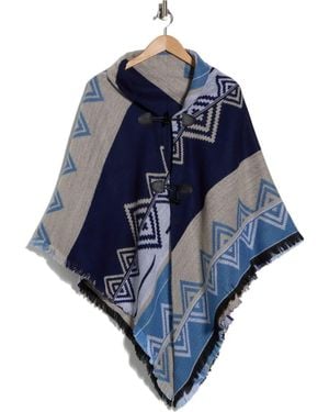 La Fiorentina Geometric Wrap - Blue