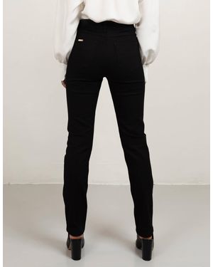 Studio Heijne AB Custom-fit Black Denim Long Leg Black Stitch
