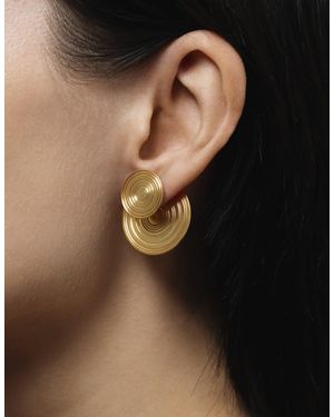 aka jewellery Orbit1 Double Sided Earrings - Black