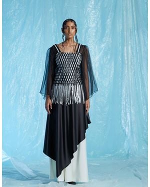 AKHL Asymmetric Skirt - Blue