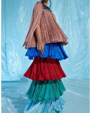 AKHL Tiered Skirt - Blue
