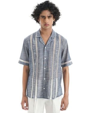 Notre Âme Le Treillis Blue Shirt