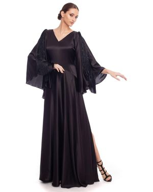 Olena Dats' 7005 Black Dress - Blue