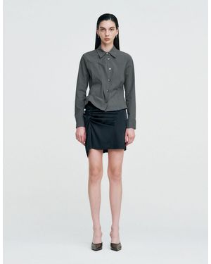 KIMZISU Dozi - Pinched Unbalance Shirt - Gray