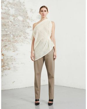 Riona Treacy Asymmetric Rhombus Top - Natural