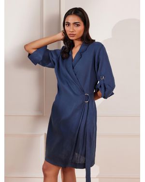tara and i Blue Jacket Dress