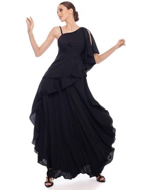 Olena Dats' 6085 Black Dress - Blue