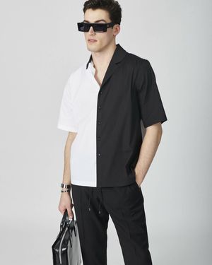 Mercader e-tail Bicolor Oversize Shirt - Multicolor