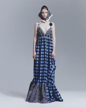 MOMI-KO Navy Blue Maxi Dress
