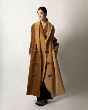 Maison de H Oeil De Boeuf Panelld Dhani Coat - Natural