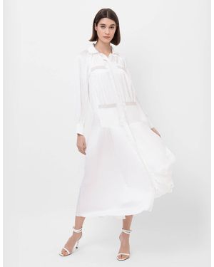 Olena Dats' 6020 White Plisse Dress