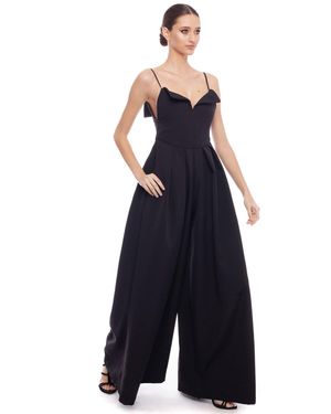Olena Dats' 7012 Black Jampsuit-trousers - Blue