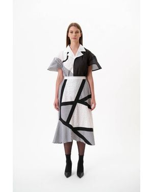 John Zucca Splicing Bowling Short-sleeved Shirt - Multicolor