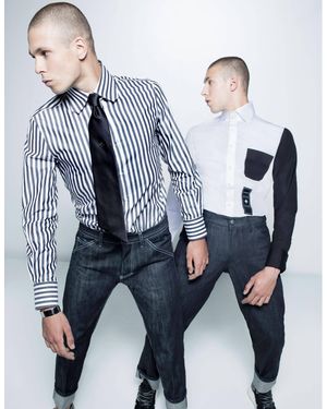 Mercader e-tail Stripe Shirt - Blue