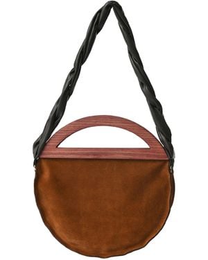 ANNA MIRZOYAN Brown Circle Bag
