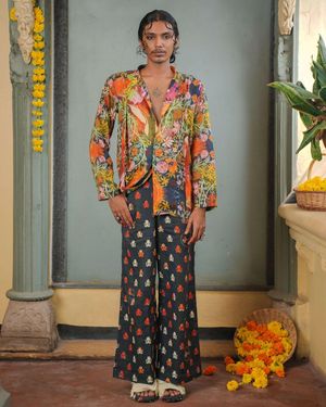 RAFU'D Baag Shirt Full Sleeves - Multicolor