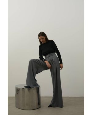 IPANTS Gray Palazzo Pants - Black