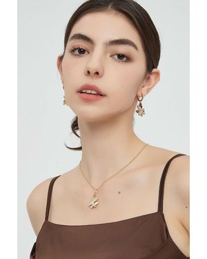 Classicharms Gold Butterfly Pendant Necklace - Natural