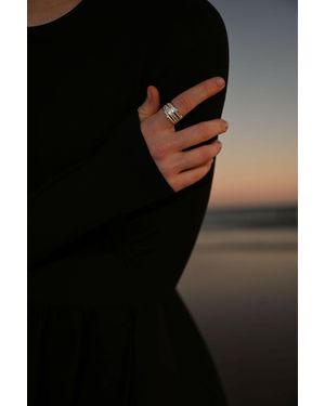 Aniele Stroz Armor Chest Ring - Black