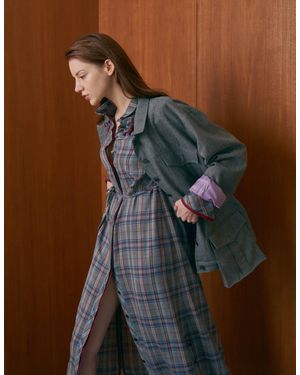 FREAKSBYKIMTAEHOON Wool Shirts-dress - Blue