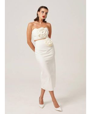 Nanas Milano Skirt Ecru - White