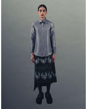 John Zucca Jacquard Shirt - Gray