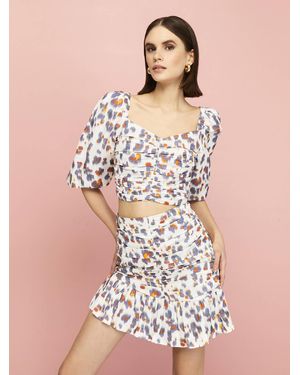 Nocturne Leopard Print Top - Multicolor