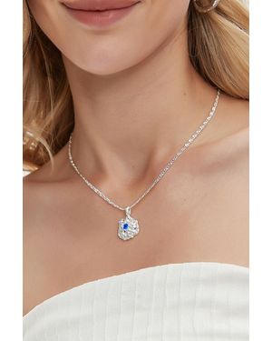 Classicharms Molten Blue Zircon Pendant Necklace - Natural